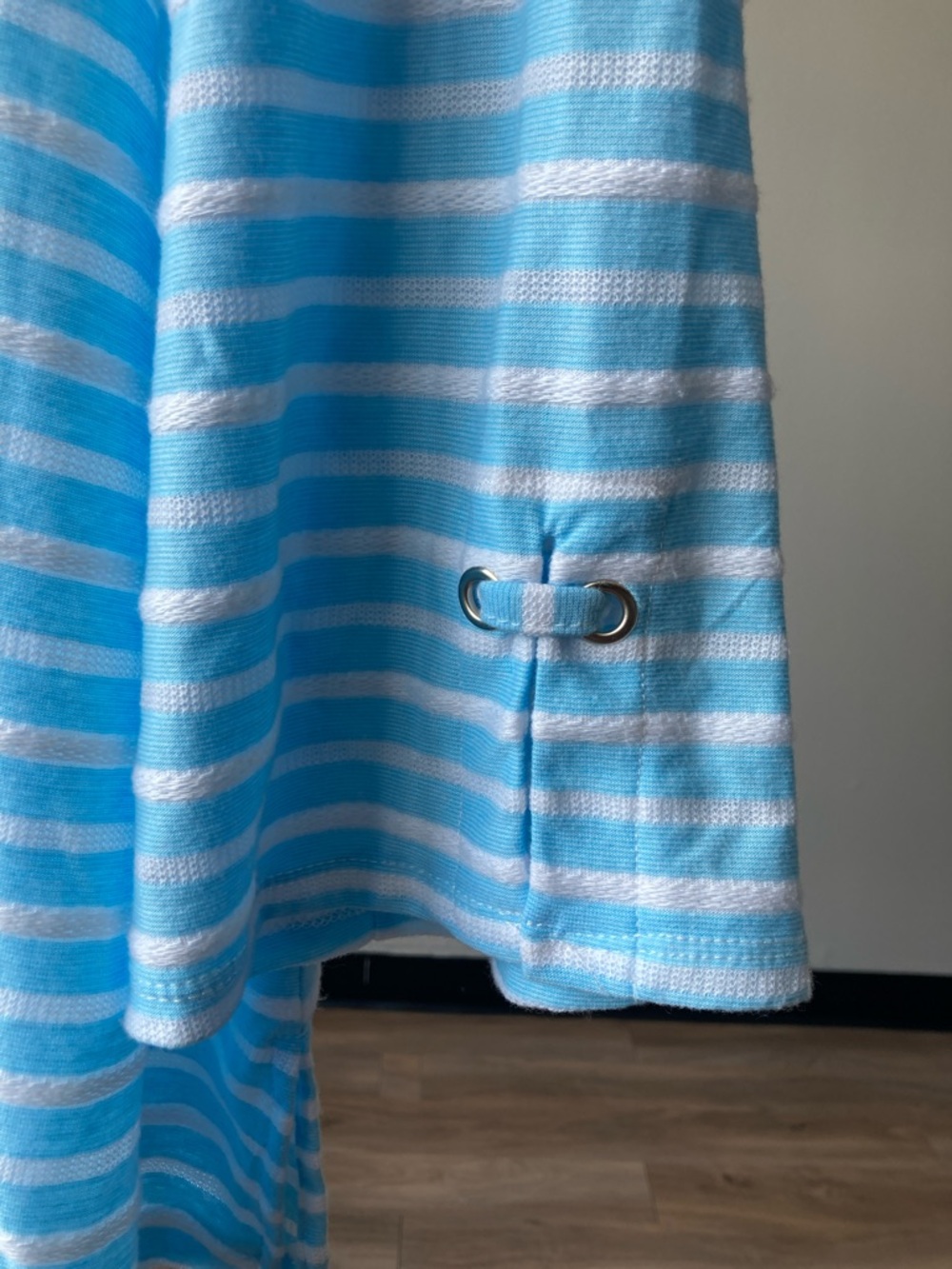 Ruby Rd stripes pattern top with metallic design details size 1X - Picture 6 of 17